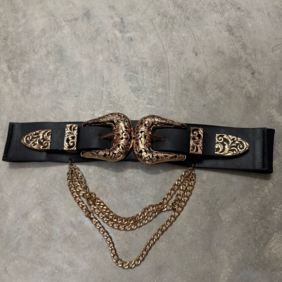 3/for $10π - Cinched Waist Chain Link Belt (L/XL/OS) - Picture 10 of 12